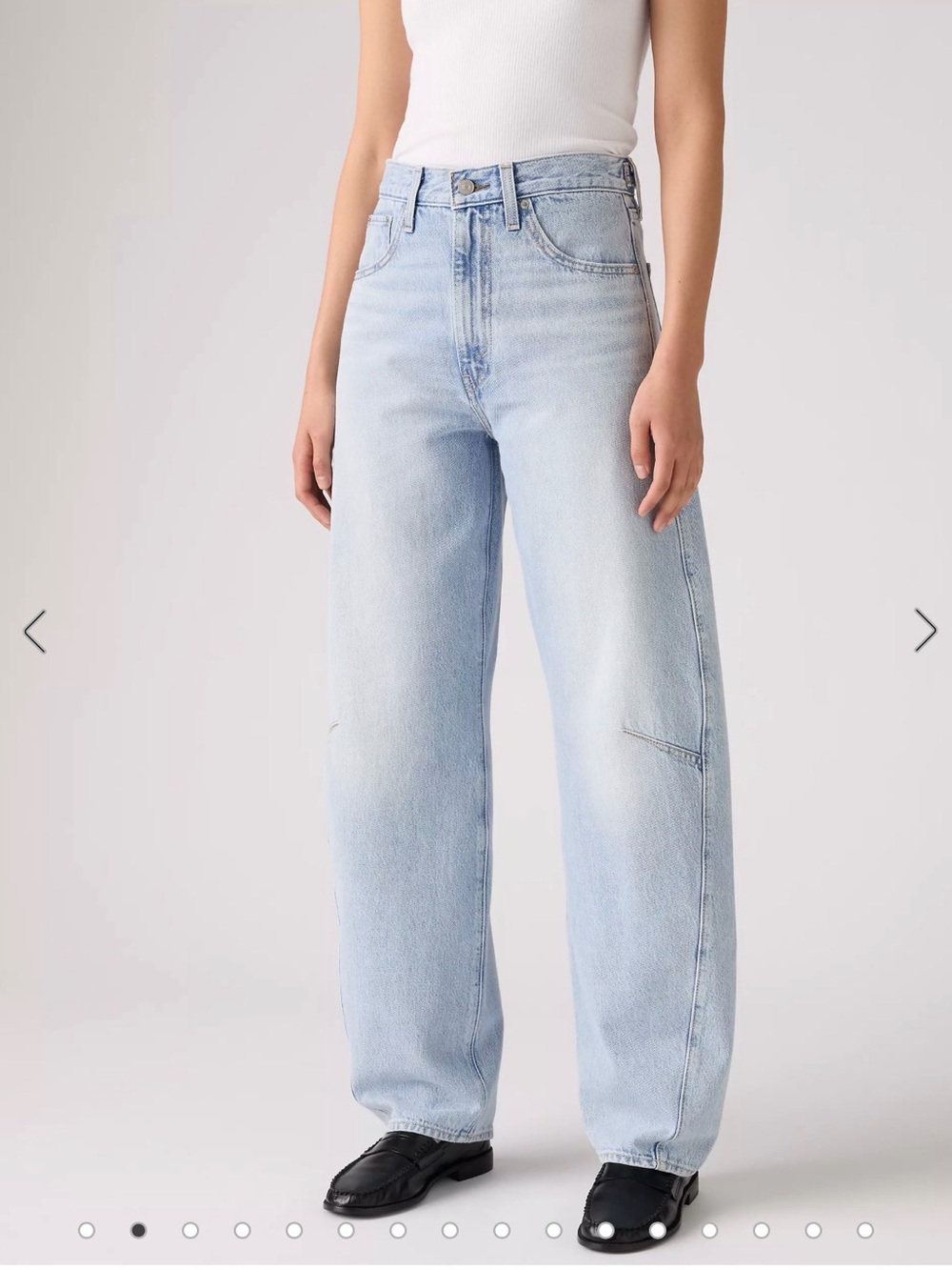 High-Rise Wide Leg Women’s Jeans — Light Blue